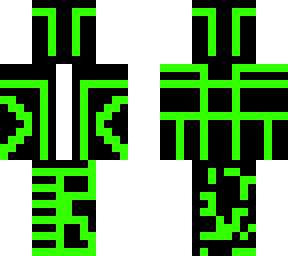 neon? or robot? +green+black