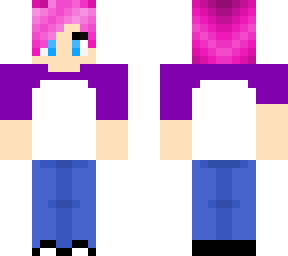 pink haired boy