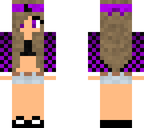 purple skin but girl