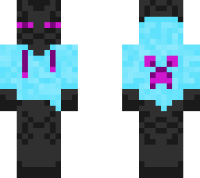 sky blue casual enderman
