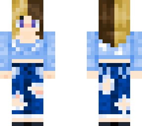 sky blue outfit