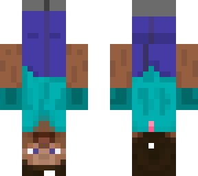 up_side down steve with organs