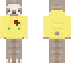 update sloth! in hoodie!