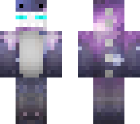albino enderman in dino suit
