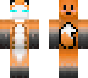 albino enderman in fox suit