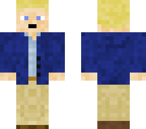 blond man with summer suit