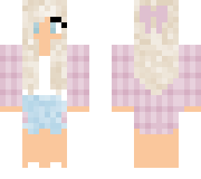 blonde flannel girl