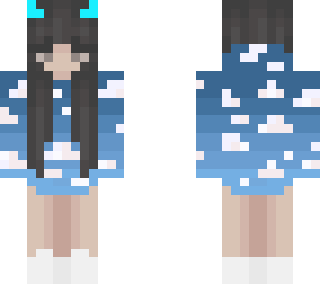 blue cloud girl