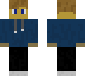 blue hoodie