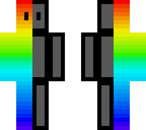 colorful grey block guy