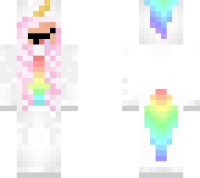 girl in unicorn onsie with derp face
