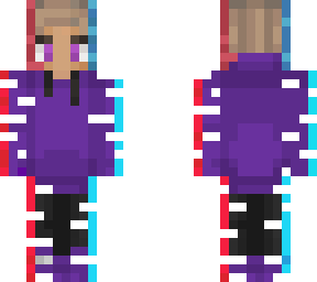 glith effect purpled (im new to skin making so im bad)