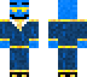 golden blue man