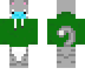 gray cat wearing a mask