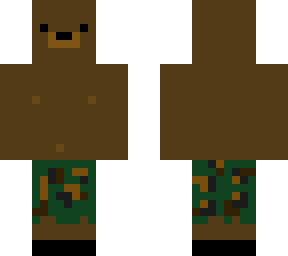 grizzly with camo pants