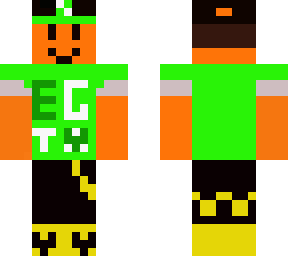my roblox skin but all the red is green