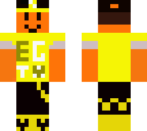 my roblox skin but all the red is yellow