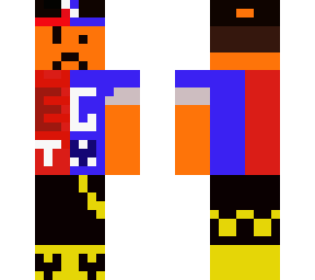 my roblox skin two colors side by side without the arm