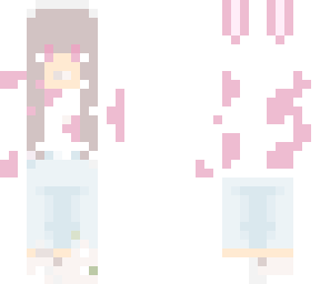 pink bunny girl/hoodie