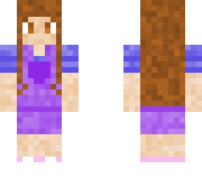 purple overalls