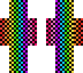 rainbow and squares