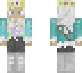 technoblade crown on a girl