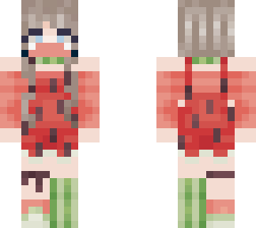 watermelon girl with mask (edit)