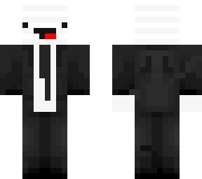 white parasite in a suit