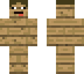 wood with a face