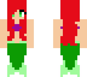 ariel the green little mermaid
