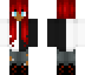 black, white, and red