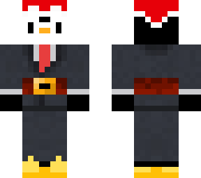 christmis penguin with suit