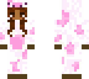 curly hair with strawberry cow onesie edit