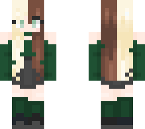 cute green girl