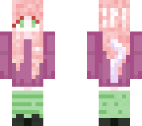 cute red and green girll