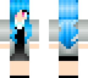 girl blue gradient