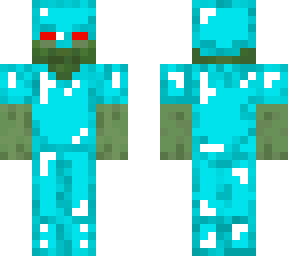 herobrine's best zombie warrior with diamond amour