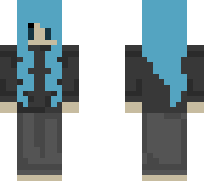 light blue haired girl