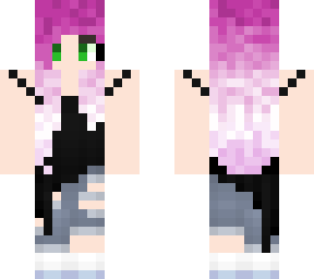 pink hair emo girl