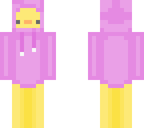 pink hoodie duck