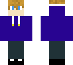 purple/blue teenage boy