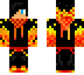 red flames