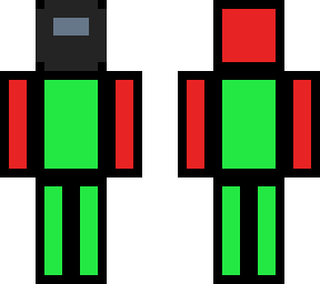 red green and blue man