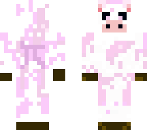 strawberry cow but backwards