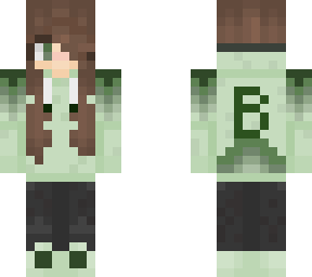 (2.0) green mocha hoodie girl