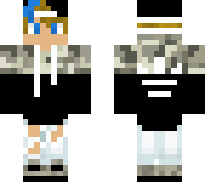(remake) blue tip hoodie boy