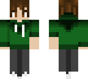 bean's green hoodie