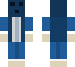 blue blob, denim jacket blobb