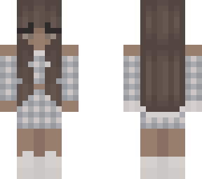 blue checker skirt