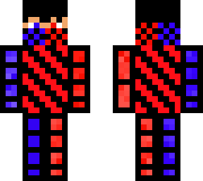 cool blue and red skin